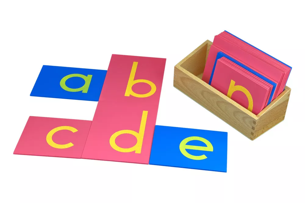 Montessori Hmatová písmena (tiskací písmo - malé - americká norma)