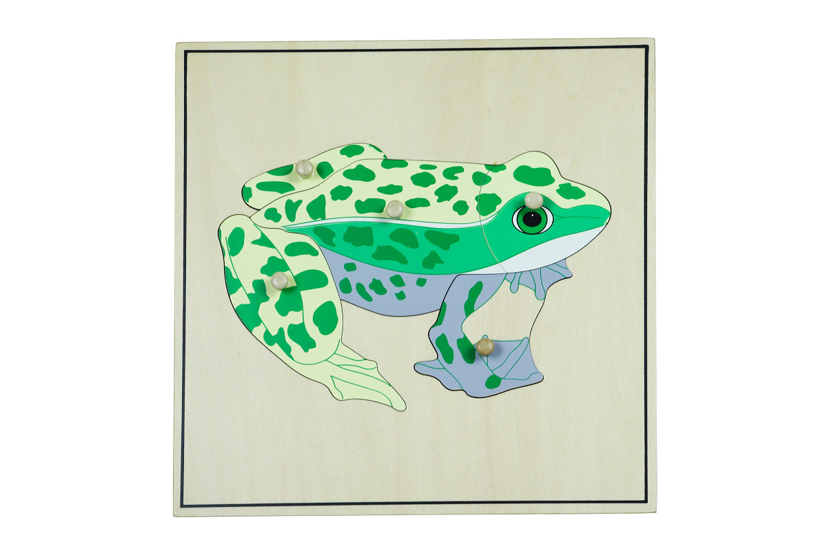 Puzzle s kostrou - žába