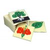 3 botanické puzzle s komodou