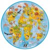 Kulaté puzzle svět - zvířata