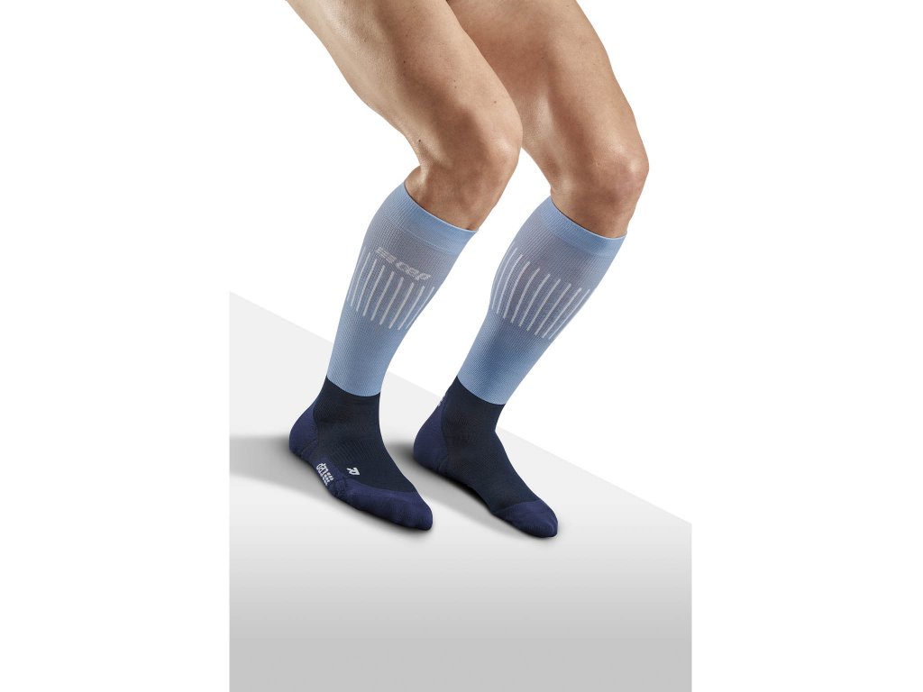Ultralight socks skiing tall v2 men WP303S light blue blue m front model web