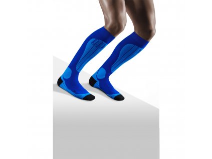 Ski Thermo Socks blue azure m front model 1536x1536px
