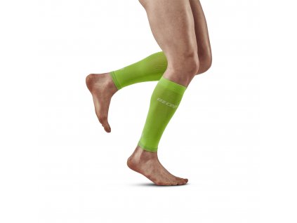 Ultralight Calf Sleeves grey flashgreen m front model 1536x1536px