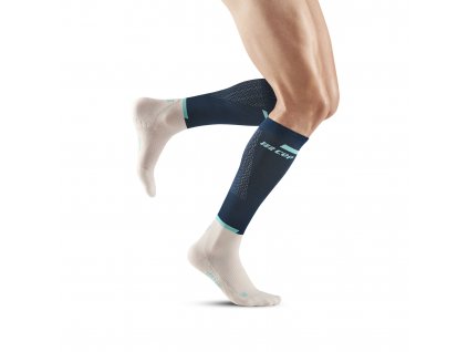 The run socks tall v4 blue off white WP30DR front model web