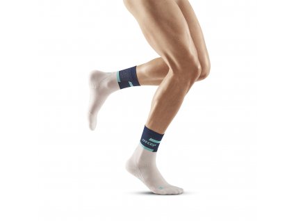 The run socks mid cut v4 blue off white WP3CDR front model web