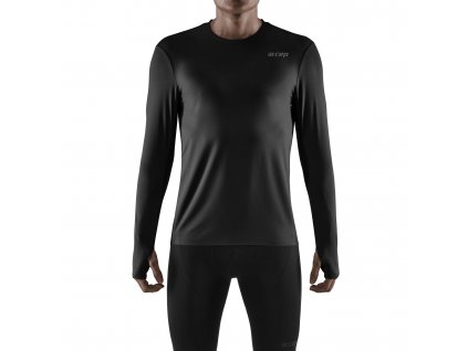 Run Shirt LS black m front model 1536x1536px