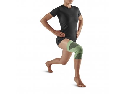 Mid support knee sleeve w green front model 1536x1536px