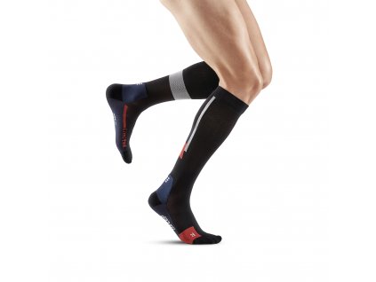 The run limited 2024 01 socks tall black WP805A front model web