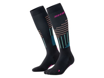 The run limited 2024 2 socks tall black neon pink WP70DC WP80DC front 2