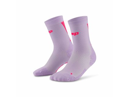 Core Run Ultralight Socks Mid Cut 4 0 lilac pink WP7CPL WP8CPL front 2 white 4to5 1536x1536px
