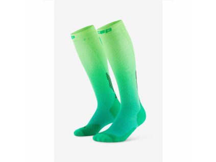 Core Run Edt Gradient Socks Tall 5 0 green lime fade WP70HG WP80HG front 2 white 4to5 1536x1536px