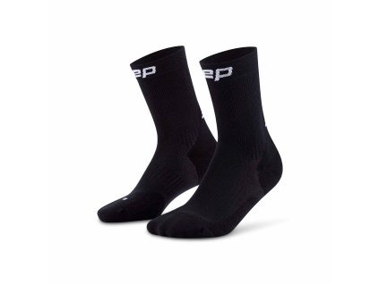 Core Run Socks Mid Cut 5 0 black WP7C5R WP8C5R front 2 white 4to5 1536x1536px