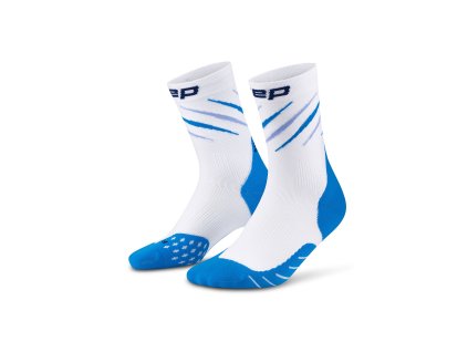 Core Run Edt Claws Socks Mid Cut white blue mix WP7C3M WP8C3M front 2 white 4to5