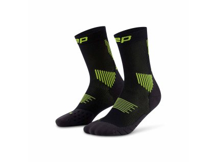 Vysoké ponožky 5.0 Pánské - black/lime 1