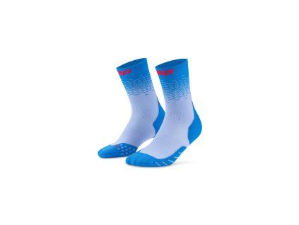 CEP Core Run Edt Fade Socks Mid Cut blue pink WP7C1N WP8C1N front 2
