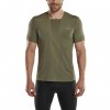 The run shirt short sleeve v4 olive m front crop model 1536x1536px