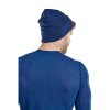 Cold weather merino beanie W3VB3M blue m back model web