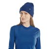 Cold weather merino beanie W3VB3M blue w front model web