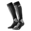 Cold weather socks running tall black WP705U WP805U front 2