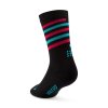 CEP the run limited 2024 3 socks mid cut black pink aqua WP7C3K WP8C3K back 1