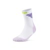 Vysoké ponožky EDT. VERTICAL Dámské - white/lilac&lime 2