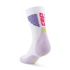 Vysoké ponožky EDT. VERTICAL Dámské - white/lilac&lime 3