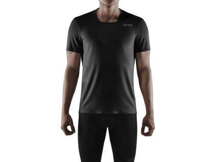 Run Shirt SS black m front model 1536x1536px