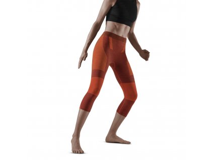 Ski Touring 3 4 Base Tights dark orange W1I8ES w front model 1536x1536px