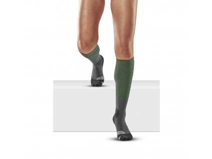 Hiking merino socks w green light grey WP20K4 front model 1536x1536px
