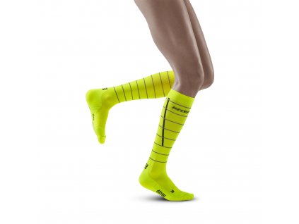 Reflective Socks Tall neon yellow WP40FZ w front model 1536x1536px