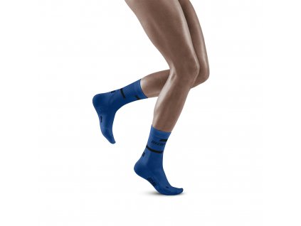 The Run Socks Mid Cut blue WP2C3R w front model 1536x1536px