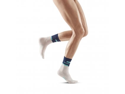 The run socks mid cut v4 blue off white WP2CDR front model web