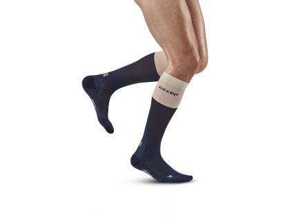 Bloom socks tall m blue WP303J front model 1536x1536px