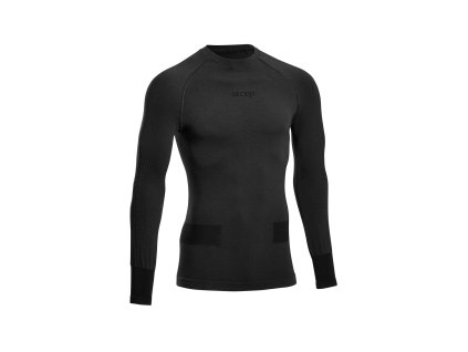 Merino Base Layer Shirt Skiing LS black W34356 m front