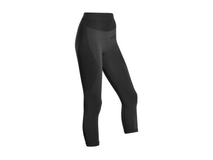Merino Base Layer Tights Skiing 3 4 black W3D85A w front