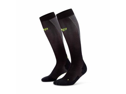 Core Run Ultralight Socks Tall 4 0 black grey WP70VL WP80VL front 2 white 4to5 1536x1536px