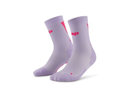 Core Run Ultralight Socks Mid Cut 4 0 lilac pink WP7CPL WP8CPL front 2 white 4to5 1536x1536px