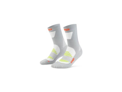 CEP Pro Run Ultralight Socks Mid Cut grey WP7C2P WP8C2P front 2