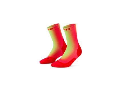 Vysoké ponožky EDT. GRADIENT Pánske - red/lime 1