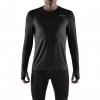 Run Shirt LS black m front model 1536x1536px