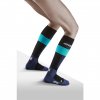 Merino Socks Skiing Tall blue WP2030 w back model 1536x1536px