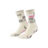 The run limited 2024 2 socks mid cut cream neon pink WP7CFC WP8CFC front 2