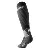 Cold weather socks running tall black WP705U WP805U 3 4 back