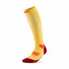 Core Run Socks Tall 5 0 marigold burgundy WP70MR WP80MR front 1 white 4to5 1536x1536px