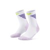Vysoké ponožky EDT. VERTICAL Dámske - white/lilac&lime 1