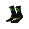Vysoké ponožky MERINO 3.0 Dámske - black/lime 1