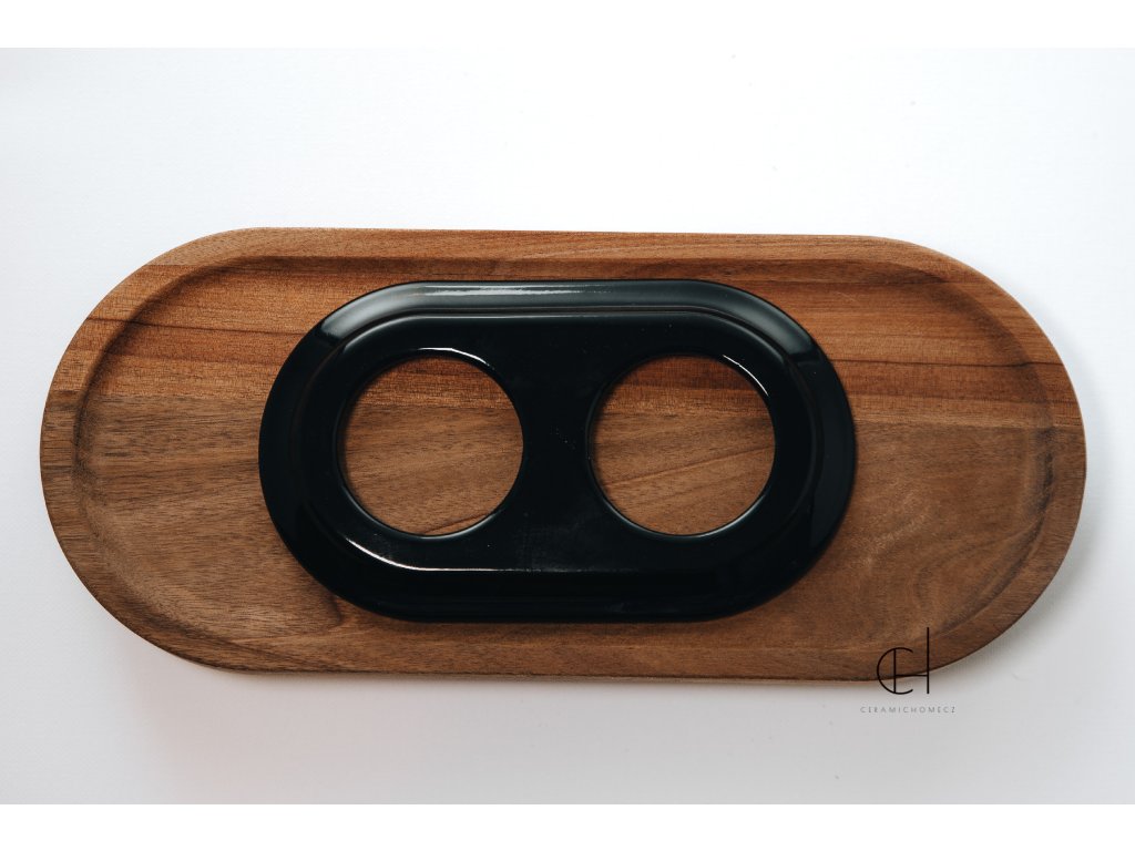 Keramický dvojrámeček ČERNÁ