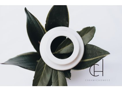 Keramický jednorámeček BÍLÁ