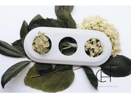 Keramický trojrámeček BÍLÁ