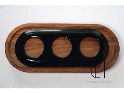 Keramický trojrámeček ČERNÁ